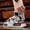 Модные качественные летние мужские сандалии-гладиаторы Rome Men Flats High Top Couple Beach Sandals Casual Men Shoes Thicken Open Toe Flip Flops