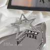 Sweet Cool Y2K Star & Heart Hammered Claw Hair Accessories - High-End Updo & Shark Clips