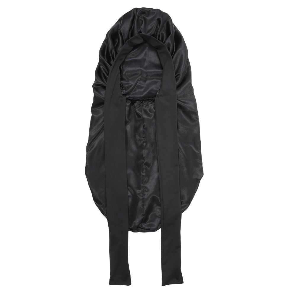 Кнопка регулировки для сна, церемония ухода за волосами, длинный головной убор, атласная шапочка для волос, регулируемая ночная шляпа