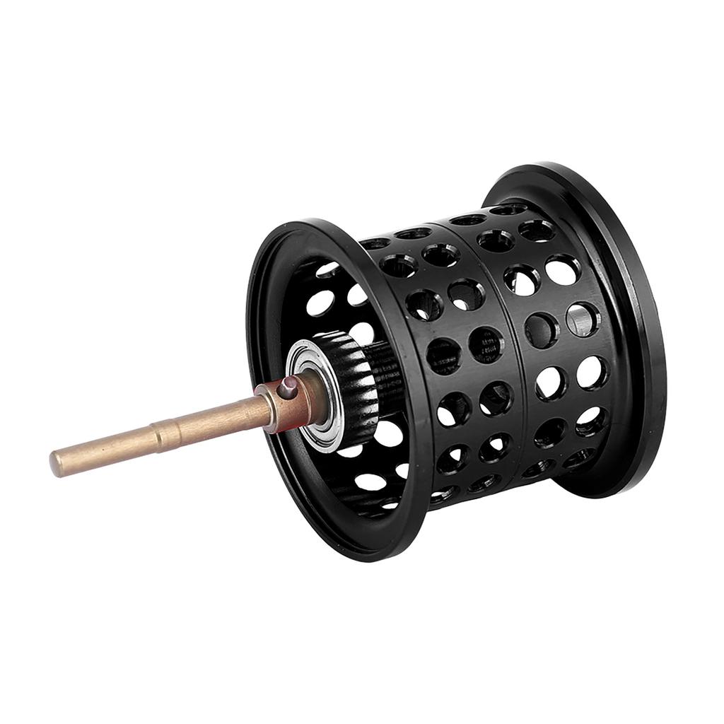 Алюминиевая рыболовная катушка с круглым подшипником, шпуля для кастинговых катушек PMAX3 BMAX3 SMAX3 (черный)