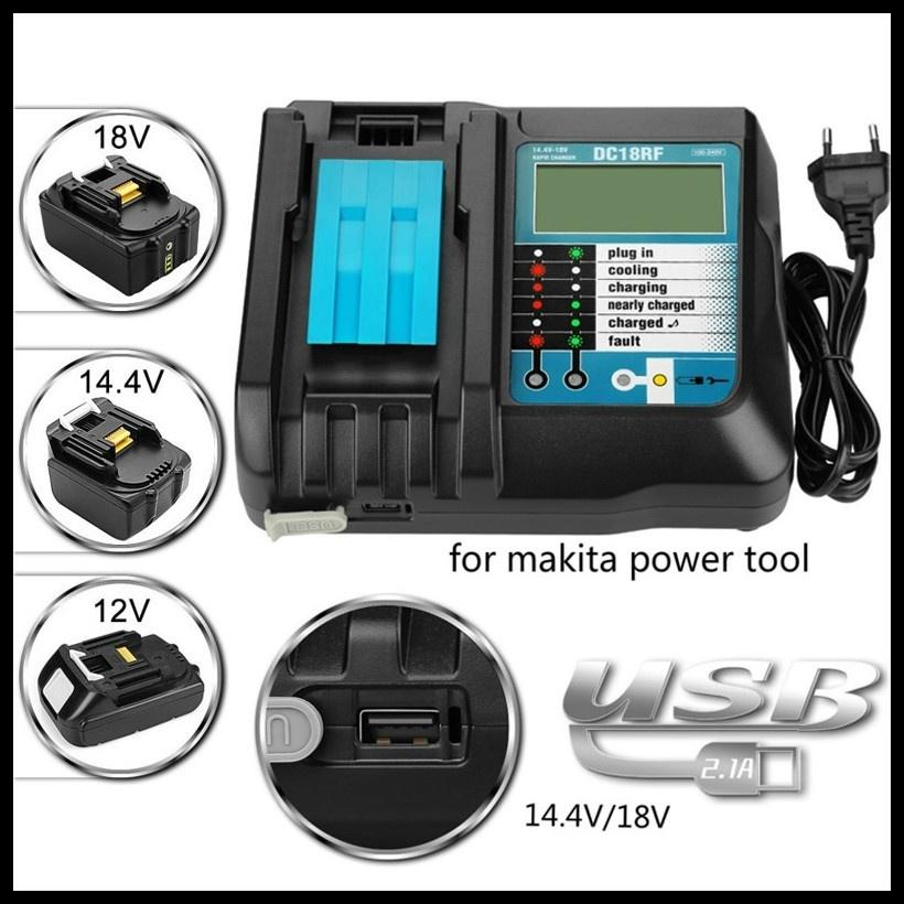 Подходит для Makita 14,4 В/18 В Индикатор тока USB-соединение DC18RC Многофункциональное зарядное устройство