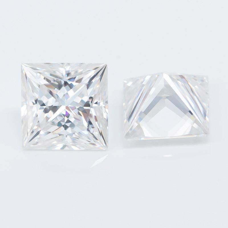 Cellacity Princess Cut Moissanite Loose Gemstone 0.6CT--6.0CT D Color VVS1 For Women Jewelry Diamond Ring Material With GRA