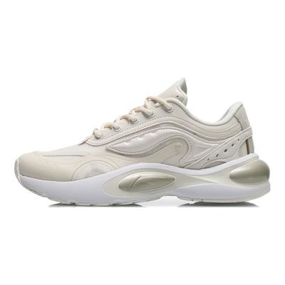 Кроссовки женские Li Ning V8 с нескользящей подошвой, износостойкие, цвет яичной скорлупы-серый ARHR056-2