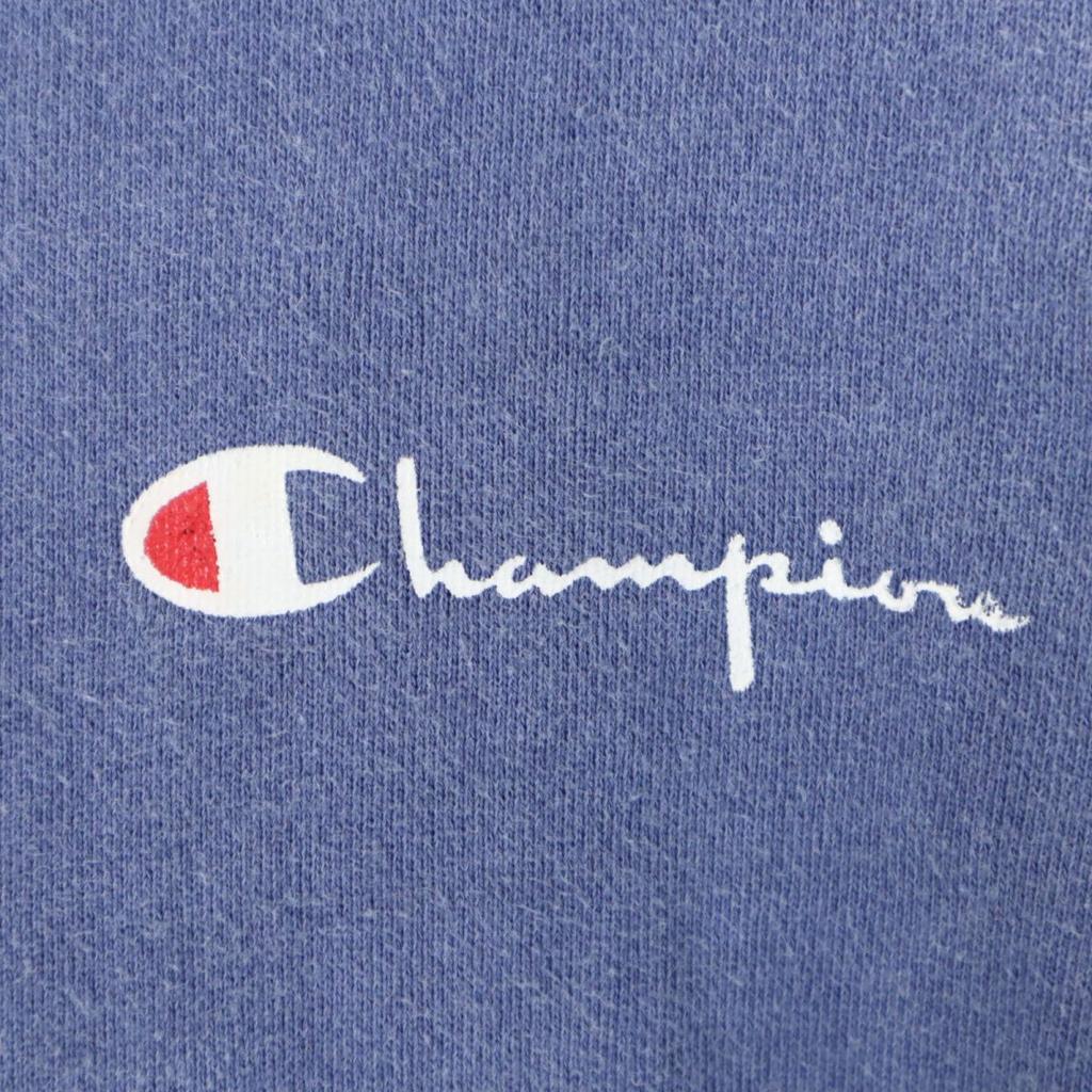 Champion 90s Old Long sleeve Sweatshirts Blue Men's Used