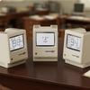 Adjustable Brightness Retro MacLock Clock Computer-Inspired Desk Clocks Gifts Pixel Alarm Clocks