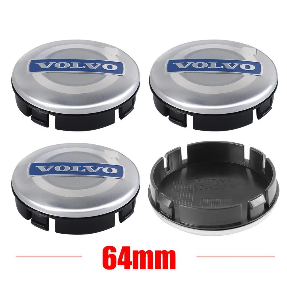 4pcs 56/60/64mm Car Wheel hub Center Cap Badge Covers Sticker For Volvo Rdesign V60 V40 XC90 S60 C30 XC60 V50 V70 S90 Olestar