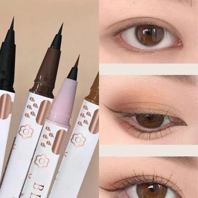 Подводка для глаз Lying Silkworm Pencil Natural Long-Stick Waterproof Eyes Liner Undercover Draw Down To Non-Smudge Fine Beauty Make Up