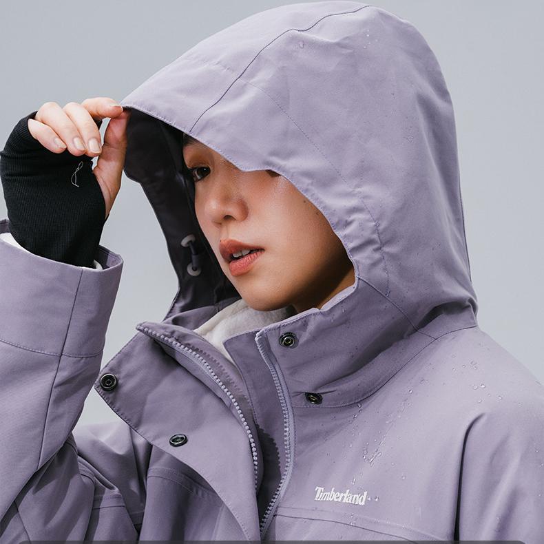 Timberland Водонепроницаемая флисовая куртка свободного кроя «три в одном» для активного отдыха, куртки унисекс A41T3EG7