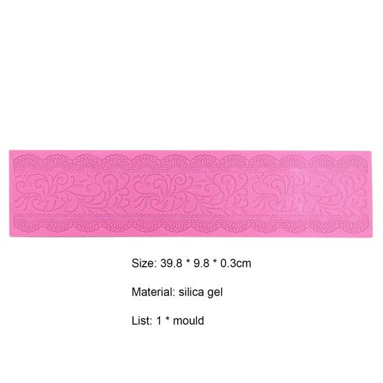 Силиконовая форма Yousheng, термостойкая, многофункциональная, с цветочным узором, с антипригарным покрытием, прочная, для выпечки помадки, принадлежности для выпечки