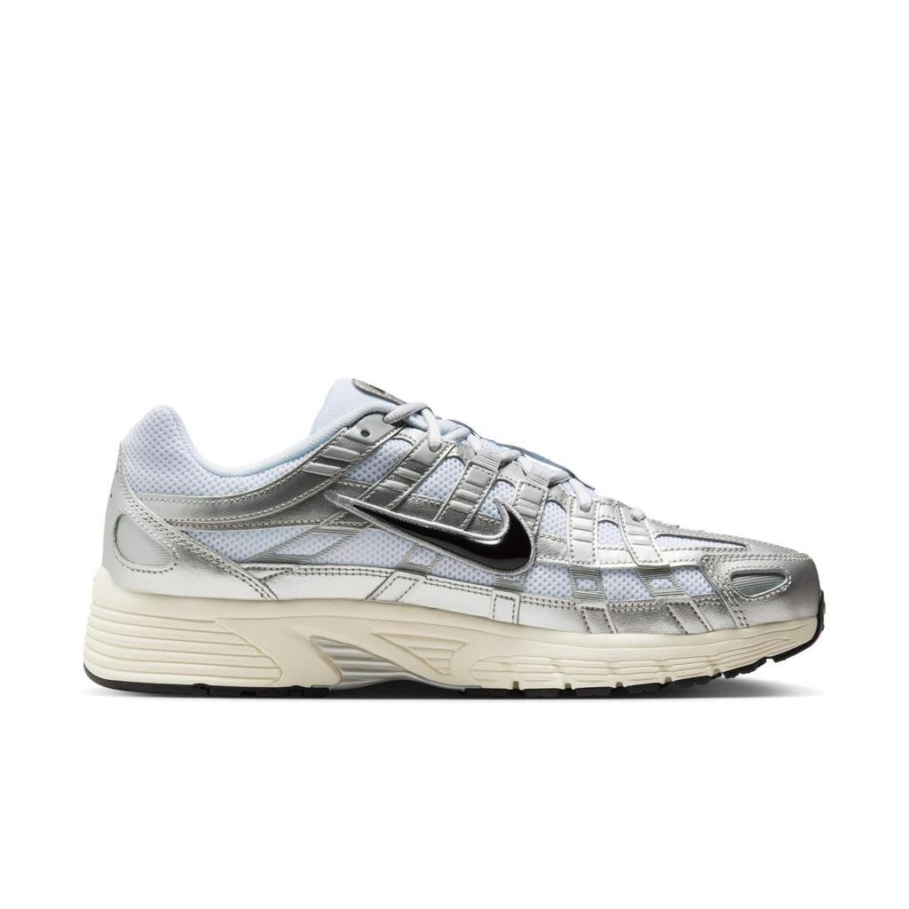 CD6404-105 NIKE P-6000 БЕЛЫЙ/ЧЕРНЫЙ-МЕТАЛЛИЧЕСКОЕ СЕРЕБРО-СВЕТЛО-СЕРЕБРИСТЫЙ (Мужской)