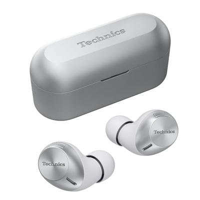 Technics Серебристые Беспроводные Bluetooth-наушники с шумоподавлением, поддержкой аудио LDAC и совместимостью с приложением EAH-AZ40M2-S, многоточечное подключение к 3 устройствам,