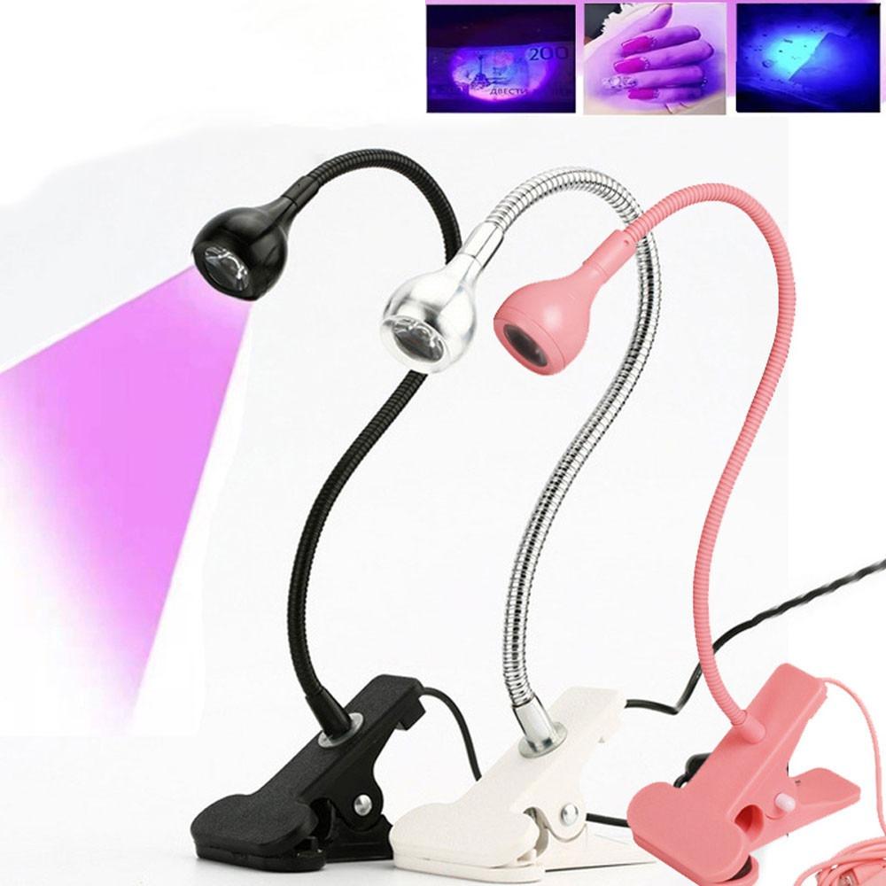 Сушилка для ногтей, УФ-лампа для ногтей, длина волны, зажим для стола, мини-USB для гелевых ногтей, инструменты для маникюрного салона
