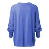 Women's Pullover Long Sleeve Round Neck Cable Knit Sweater Ladies Tops