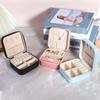 Портативный мини-ящик для хранения ювелирных изделий, дорожный органайзер, пластиковый футляр для хранения сережек, ожерелий, колец, ювелирных изделий, органайзер для дисплея