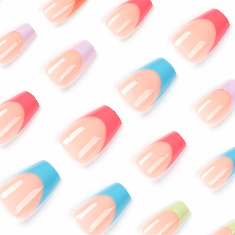Nail Piece Nail French Five-color Nail Manicure Nail Patch Nail Piece