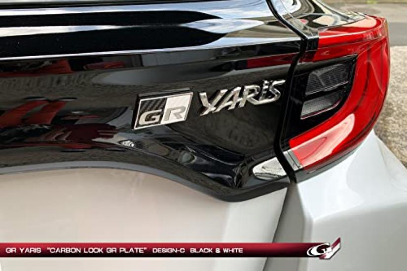 GR Yaris Под карбон GR Grazio&Co. Пластина, Передняя, Type-C, Черно-Белый