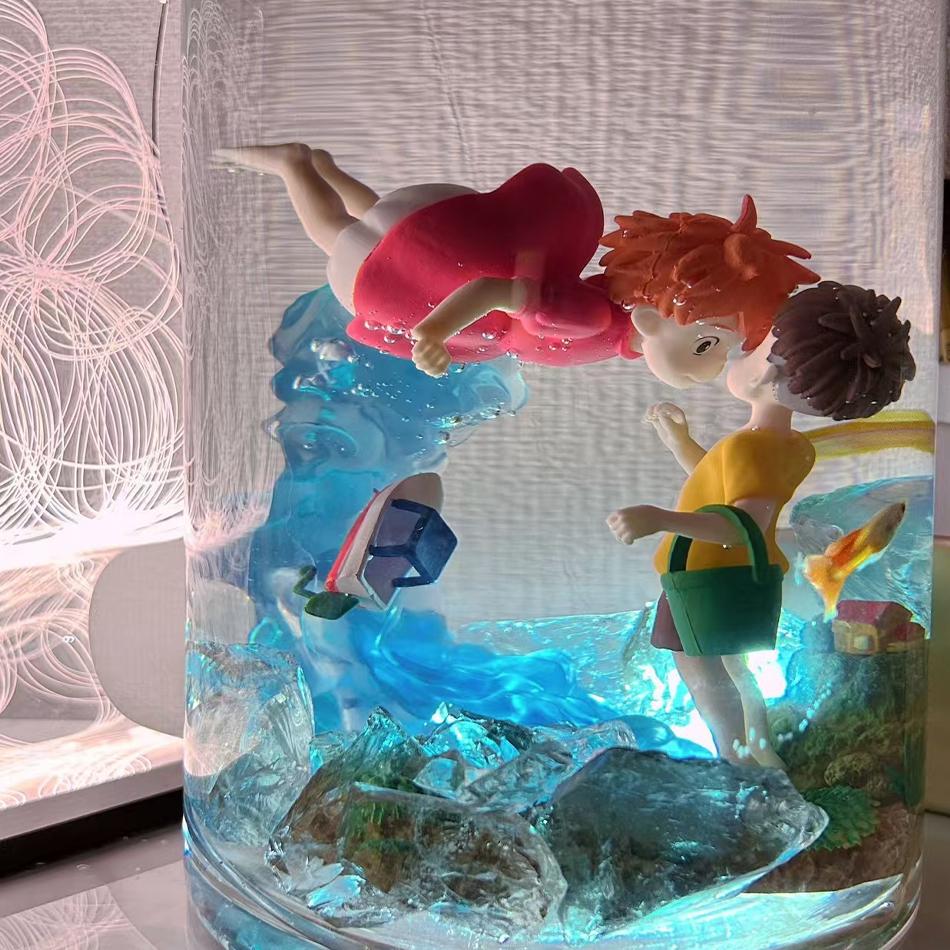 Ponyo On The Cliff Figure Ponyo Sousky Seagal Figure Pvc Gk Statue Anime Action Figurine Model Doll Collection Toy Kid Gift