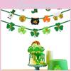 Shamrock Irish Whimsical Banner With Gold Coin Hat For Vibrant Celebration Decor