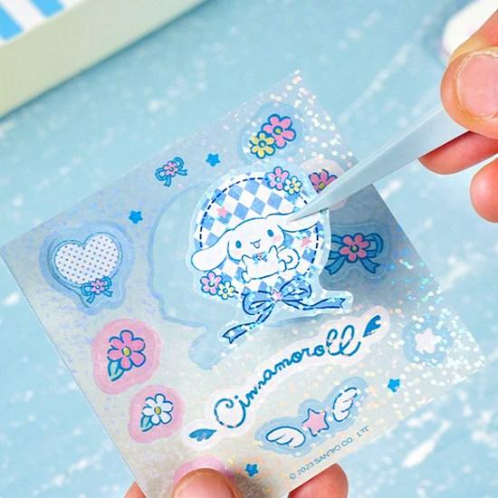 1+1 подарочный набор наклеек Sanrio Character Cinnamoroll Kuromi Daku, всего 120 штук, популярный персонаж в Корее