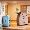 Cute Cartoon Miniature Storage Cabinet 1/12 Dollhouse Furniture Model for DIY Kids Playhouse Setting