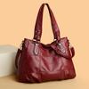 Handbag Large Capacity Shoulder Bag Casual Simple Commute with Soft Leather PU Tote Bag