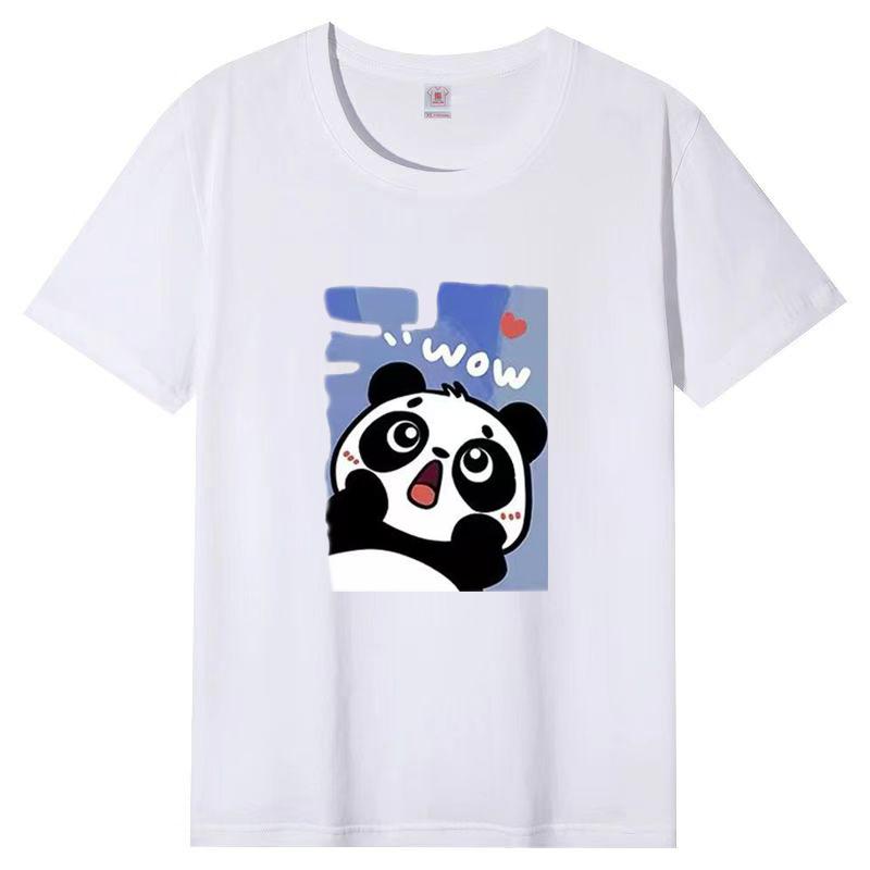 Женская летняя популярная футболка с короткими рукавами из хлопка, дышащая, свободная футболка с принтом, повседневная