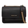 Michael Kors Логотип Магнитная застежка Текстурированная кожа Сумка через плечо Сумка на плечо Женские сумки Черный 32T4GC7C1T-BLACK