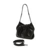 Daks Black Dd Logo Leather Chain Shoulder Crossbody Bag