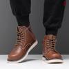 Мужская обувь очень большого размера 2025 весна и осень новые ретро ботинки Мартин американские короткие ботинки уличные рабочие ботинки