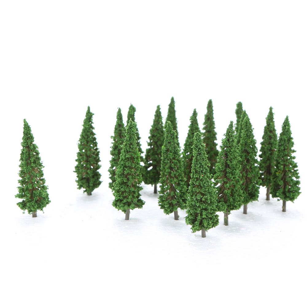 150pcs Mini Architectural Plastic Green Trees Scale Models Garden Tree Toys _GG