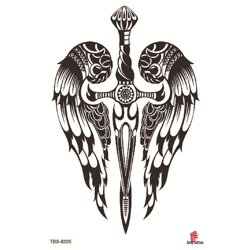 Набор маленьких водостойких тату-наклеек с тотемами и символами для предплечья