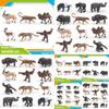 Wild Animal Pvc Asian Elephants Sloths Musk Oxen Tapirs Collectible Models For Kids Learning And Home Decor