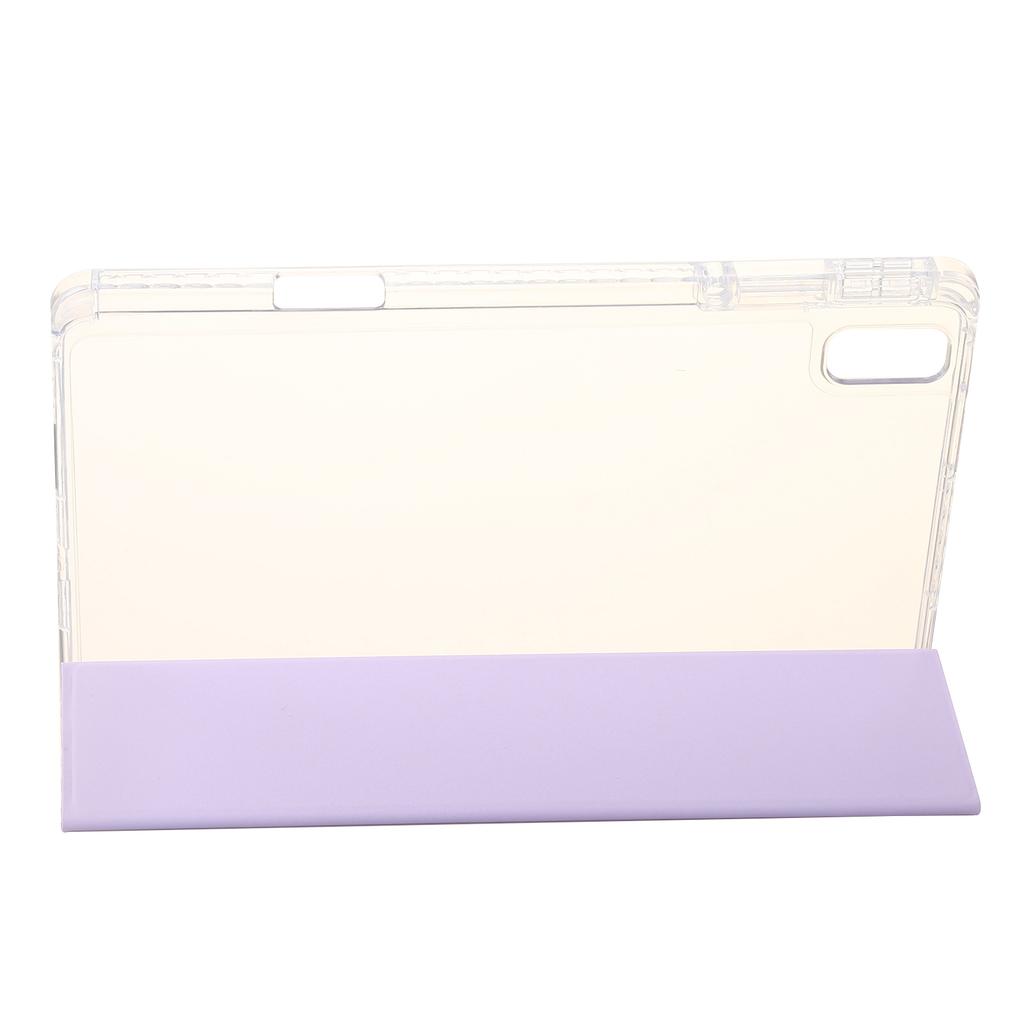 Для Huawei MatePad SE 11 Чехол Тройная подставка Кожа+ТПУ+Акрил Прозрачная задняя крышка для планшета