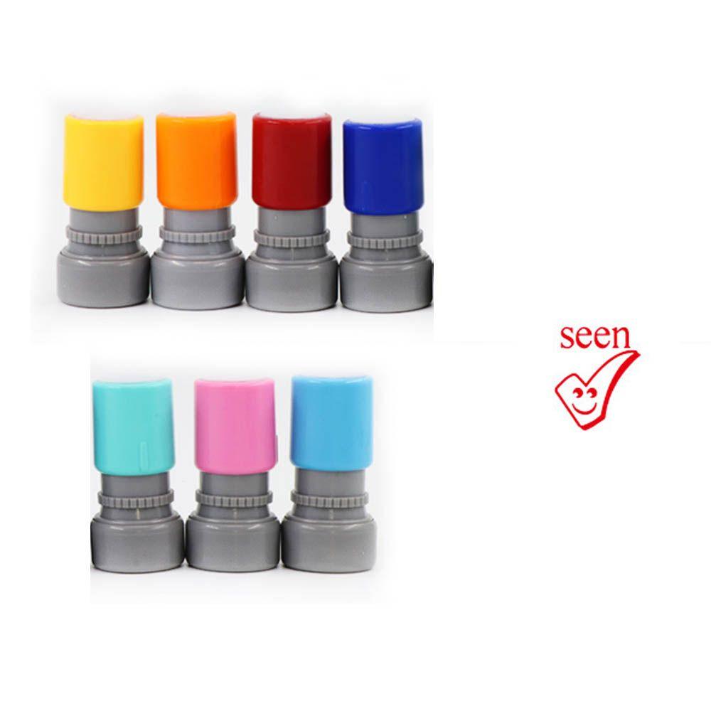 Toy Stamps Cartoon Stamps Kids Seal Teaching Stamp Encouragement Reward Seal Commentary Stamp