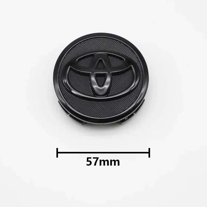 4 шт. 57 мм + 62 мм Колпачок ступицы колеса автомобиля Значок Для Toyota C-hr Prado Rav4 Yaris Hilux Prius Avensis Corolla Camry crown