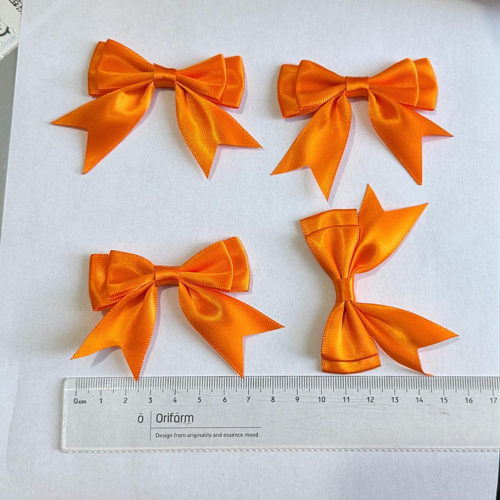 Double-Layer 8-Minute Polyester Swallowtail Ribbon Waist Bow and Headdress Accessory