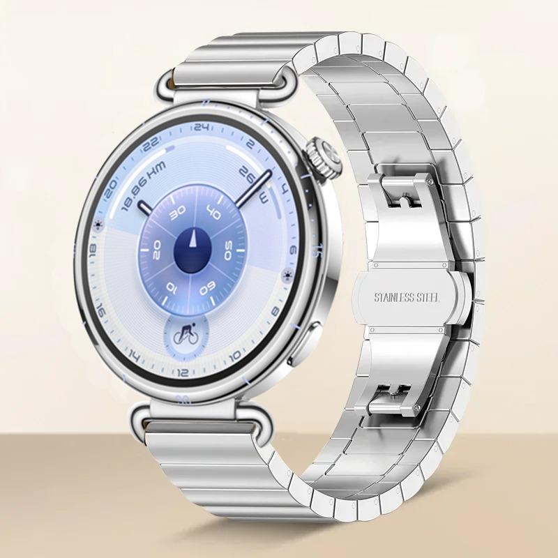 18 мм Стальной Ремешок Для Huawei Watch GT6-5-4 41мм Металлический Женский Роскошный Браслет Huawei Watch 5/GT5 Pro 42мм Аксессуар Ремешок