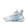 Li Ning Youth Lingren I Premium Non-Slip Mid-Top Basketball Shoes Kids Basketball Shoes White Blue YKBR034-1