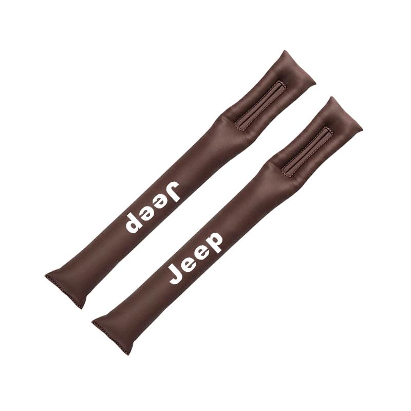 For Jeep Car Interior Seat Gap Plug Leather Filler Leakproof Pads For Jeep Grand Cherokee Wrangler JK Gladiator Compass Reneg
