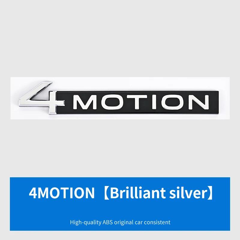 TCFJN1 Glossy Black 4MOTION Trunk Badge Emblem Compatible with Select VW Models Like Tiguan Touareg Golf Passat - Rear Lid Sticker