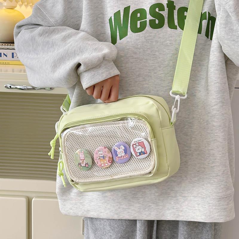 Японская девушка прозрачная сумка для боли, маленькая еда, сумка через плечо, женская универсальная повседневная маленькая сумка для мобильного телефона