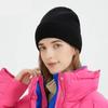 Женская вязаная шапка из 100% шерсти, теплая осенне-зимняя шапка Gorra Invierno Mujer для женщин, уличная повседневная сомбреро De Mujer