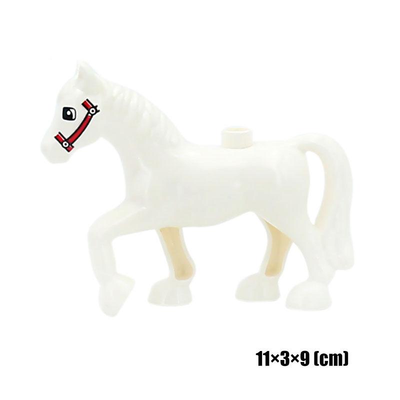 Big Size Building Blocks Animal Accessorie Compatible Duplo Rabbit Fish Bear Chicken Pig Duck Dog Cat Horse Cow Sheep Toys Gifts