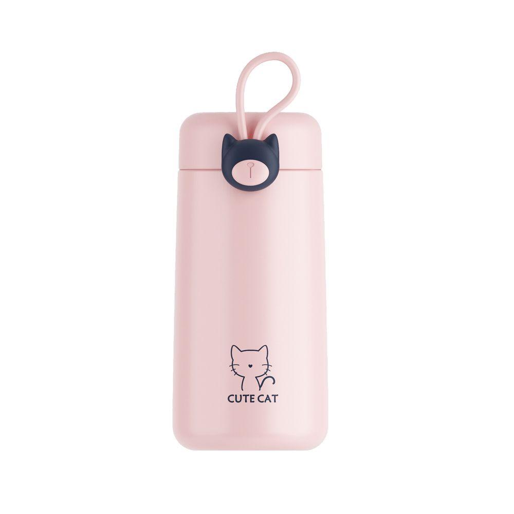 Cat Keep Warm Thermal Mug Pot Stainless Steel Vacuum Flask Travel Water Bottle Thermos Thermocup