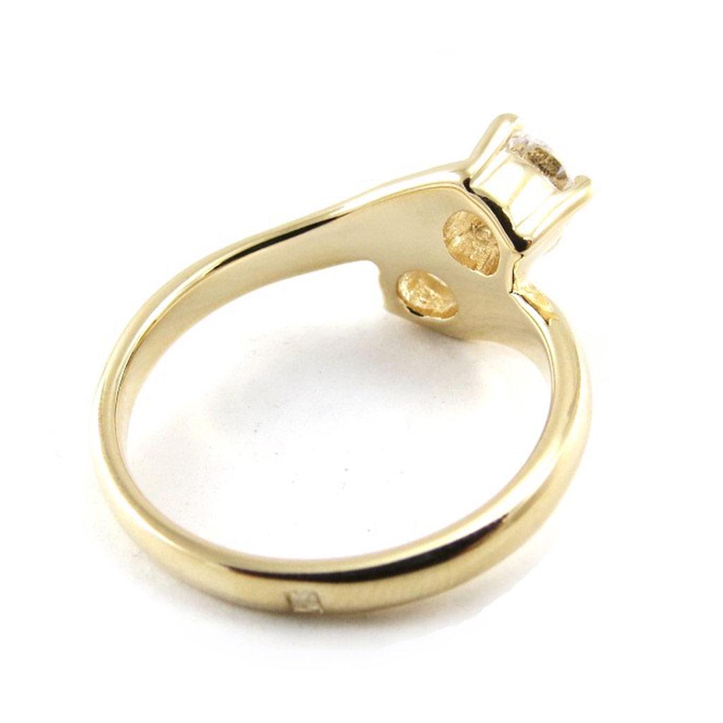 Позолоченное кольцо "l'Enlacée" золотисто-белое - 11 мм