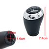 6 Speed PU Leather Gear Shift Knob Lever Shifter Stick Pen For Mazda 3 6 3 Series CX-7 MX-5 2009 2010 2011 2012 2013 2014-2017