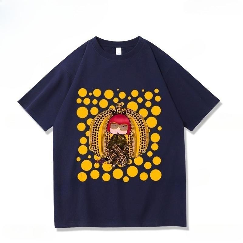Summer Dot Pumpkin Girl Print Kids T-Shirts Fashion Street Short-Sleeve Outdoor Casual Tops for Boy and Girl's Tees Top