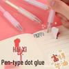 Быстросохнущий клей-карандаш точечный: Точное нанесение для наклеек и журналов - Креативные канцелярские товары