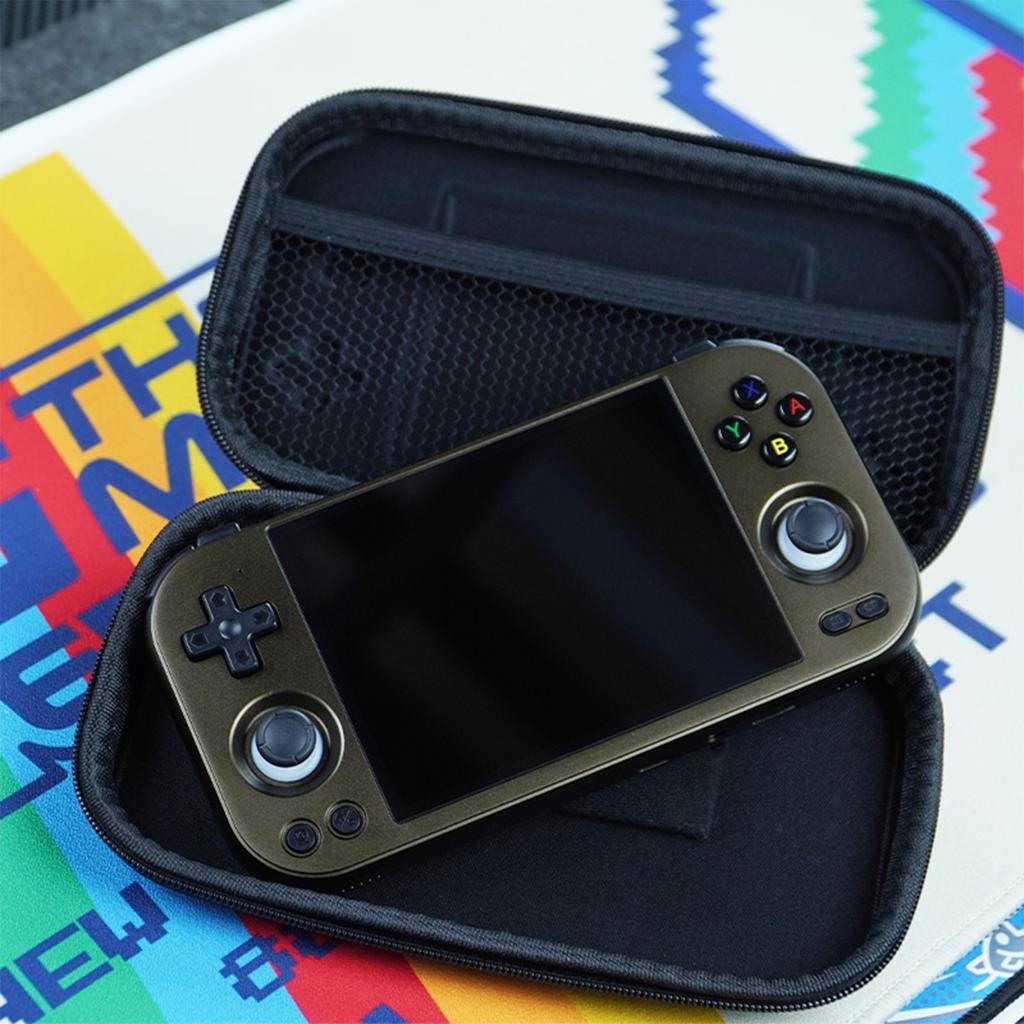For Anbernic RG477M Gaming Console Organizer Bag & Hardness Screen Protector RG 477M Portable Travel Handbags Game Accessories