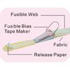 Bias Tape Maker 5 Size 6/9/12/18/25mm Tape Maker Tool Quilting Tool for Fabric Sewing